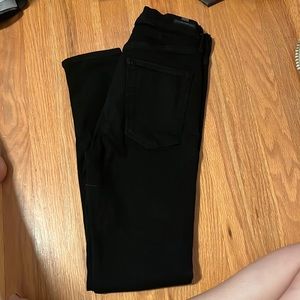 High rise skinny black jeans